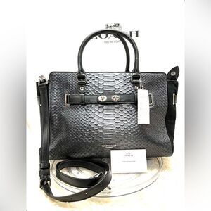 🔥🎁NWT! Coach Blake Carryall Satchel Handbag Gunmetal Msrp:$750.00